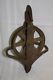 VINTAGE ANTIQUE CAST IRON PULLEY BARN WELL HAY STEAMPUNK