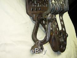 Vintage Cast Iron Porter Barn Hay Trolley Pulley For Parts Repair Or Restore
