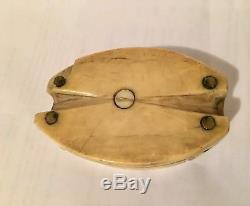 Very Rare Whaling Ship Double Pulley Block Bone Mid 19th Century MAKE OFFER