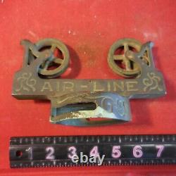 Vintage Air-line Double Pulley Metal Cable #ep&sp