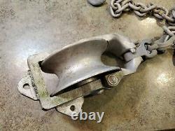 Vintage Aluminum Pulley & Chain XS-100-B SR Sherman & Reilly USA 2500 Max Load