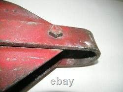 Vintage Antique Block Cable Pulley Single 6 X 11 1/2 X 1 3/8 Missing Bolt