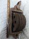 Vintage Antique Cast Iron 4 Wheel Double Block & Tackle Pulley Free Shipping