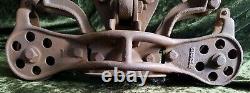 Vintage Antique Hay Carrier Barn Trolley Cast Iron
