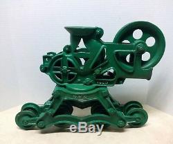 Vintage/Antique Olson Cast Iron Hay Trolley Barn Pulley Farm Tool Hay Carrier