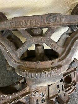 Vintage Cast Iron Barn Cloverleaf Unloader Hay Trolley
