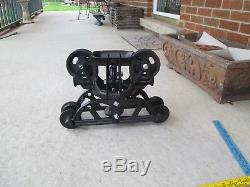 Vintage Cast Iron Hay Trolley Carrier Barn
