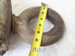Vintage Cast Iron Huge Pulley's from the San Francisco Wharf 30 long