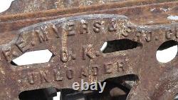 Vintage Cast Iron Myers O. K. Ashland Ohio Barn Hay Trolley With Drop Pulley