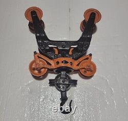 Vintage Cast Iron Provans (Canadian) Hay Trolley Barn Pulley Tool