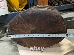 Vintage Early 20th Century Marine Double Pulley Large