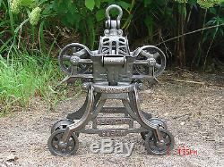 Vintage F. E. Myers & Bros. Unloader Hay Trolley & Pulley With Barn Rope
