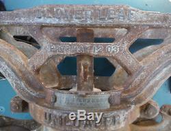 Vintage F. E. Myers Cloverleaf Hay Trolley Unloader Cast Iron Sure Lock Barn