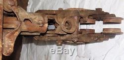 Vintage HEY MFG CO. Canton Ohio Barn Hay Trolley Carrier Cast Iron With Pulleys