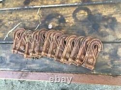 Vintage Hay trolley track mounts for carrier