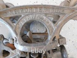 Vintage J E Porter Hay Trolley And Pulley