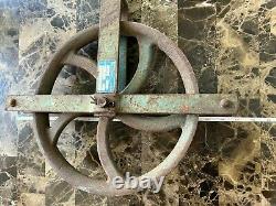 Vintage McGRAW EDISION BREWER Titchener CAST IRON Pulley Model 15 HUGE