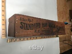 Vintage Myers & Bros. Hay trolley hanger box