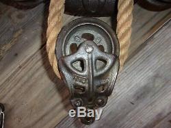 Vintage Porter Meadow King Hay Trolley/Carrier Cast Iron Pulley Barn