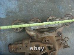 Vintage Rare Antique Cast Iron F. E. Myers Hay Unloader Trolley Pulley FREE SHIP