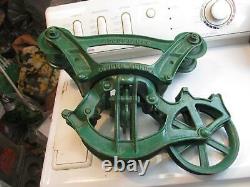 Vintage Restored Cast Iron Louden Senior Hay Barn Trolley Swivel adjustable1804