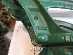 Vintage Restored Cast Iron Louden Senior Hay Barn Trolley Swivel adjustable1804
