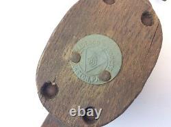 Vintage Small Easton PA Madesco Products Block & Tackle Pulley Mini Tool Used