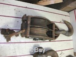 Vintage Star 10 ton block and tackle set with clevous model 644