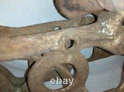 Vintage Star Cast Iron Hay Trolley Hay Carrier Rare