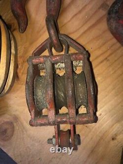 Vintage block and tackle