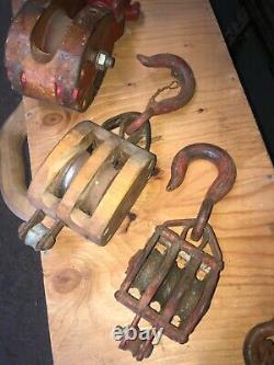 Vintage block and tackle