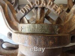 Vintage cast iron hay unloader CLOVER LEAF unloader