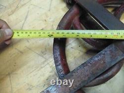 Vtg 1000 lbs Durbin Pulley Block & Tackle Well Durco St Louis scaffolding 12 2p