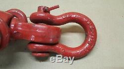 W. B. CO. 401 6 Snatch Block Tackle Pulley Crosby Shackle USA Lifting