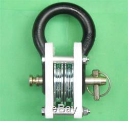 WIRE ROPE CABLE PULLEY DSSB-1 Double Sheave Snatch Block & Tackle 16,000 lbs