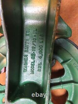 Wagner Smith, 22x2-1/4, Mod. 62 Stringing Block, Lined, 4000#, USAGD+? S5.10.23