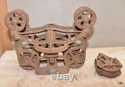 Whitman & Barnes hay trolley & pulley diamond No 4 Akron OH collectible tool