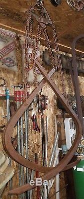 Working! Vintage Lantz Hay (grapple Forks) Claw Hay Forks, Valparaiso, Indiana