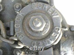 Yale Vintage Screw Gear Chain Block Tackle Hoist 1 Ton
