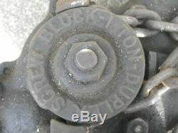 Yale Vintage Screw Gear Chain Block Tackle Hoist 1 Ton